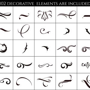 1290 Gothic lettering stamps, Procreate fonts for Tattoo & Streetwear design, Procreate calligraphy kit