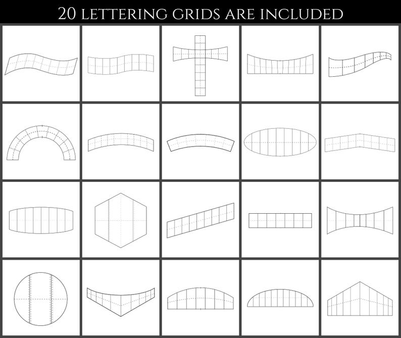 1290 Gothic lettering stamps, Procreate fonts for Tattoo & Streetwear design, Procreate calligraphy kit