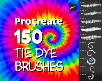 150 Batik-Pinsel für Procreate, Farbverlaufspinsel, Batik-Pinselset für digitale Kunst und Modedesign