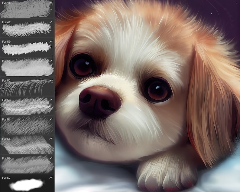 May include: A close-up of a small, white and brown dog with big, dark eyes. The dog is looking directly at the camera with a sweet expression. The dog's fur is soft and fluffy.
