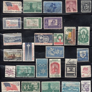 United States (US)- Vintage - 4c stamp - Used/mint stamp pack - for artist, crafting, scrapbooking...
