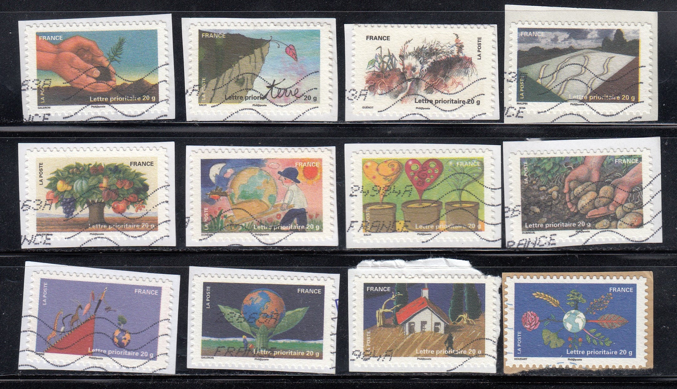フランス 2011年使用済み切手 12枚 - 紙面/紙面なし - Etsy 日本