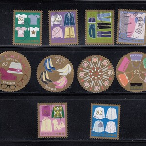 Japan   Fashion  like  --Used - stamps- off paper- - for artist, crafting, scrapbooking...