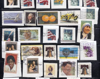 Used US Stamps (on Paper) - Crafting, Scrapbooking