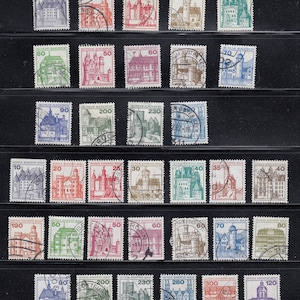 Lote de sellos postales usados o de la Casa de la Moneda de Castles: para crear tarjetas de collage, álbumes de recortes artísticos y más