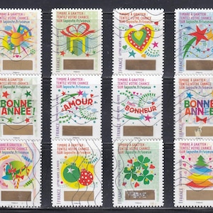 FRANCJA 2016 używane znaczki pocztowe - bez papieru