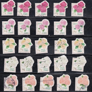Used   stamps-- flower- rose -from multiple countries, multiple lots and -for Rose lover, artist, crafting, scrapbooking