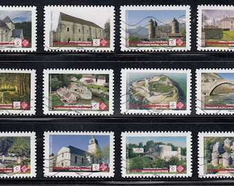 フランス 2019年使用済み切手 12枚 - オフペーパー - Etsy 日本