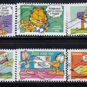 FRANCJA 2008 używane znaczki pocztowe - bez papieru