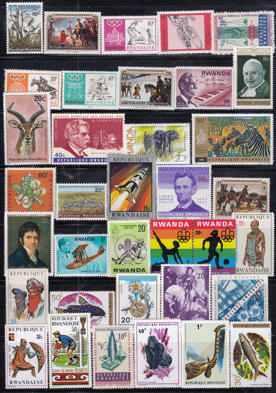 Vintage African Countries Used Postage Stamps for Collage Art - Etsy