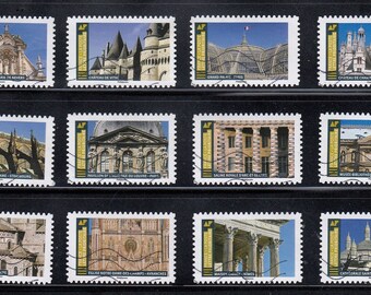 フランス 2019年使用済み切手 12枚 - オフペーパー - Etsy 日本