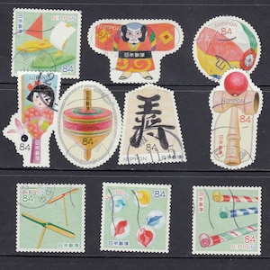 10X -20X Japan Traditionelle Kultur Mischung mit - Kimono, feine gebrauchte Sammlung - für Künstler, Basteln, Scrapbooking ...