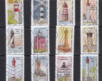 日本のカラフルな使用済み切手コレクション - Etsy 日本