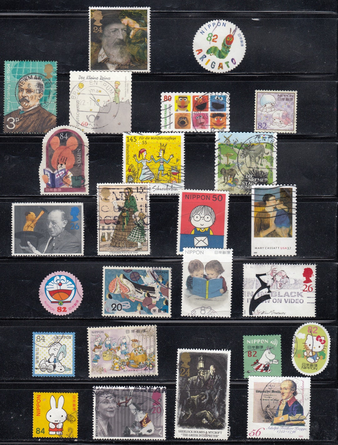 Literature Stamp Set - Fine Used Stamps Mixture - for Artist, Crafting ...