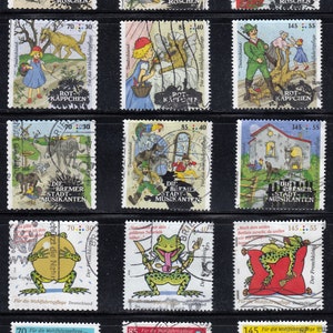 Germany Grimms Fairy Tales series - 2014-2020 used Stamps - for Childhood & youth, artist, crafting, scrapbooking...