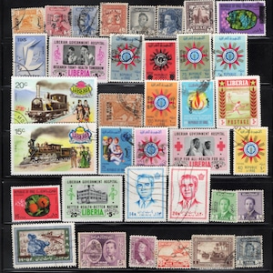Países de Oriente Medio: sellos postales usados para crear tarjetas de collage, álbumes de recortes artísticos y mucho más.
