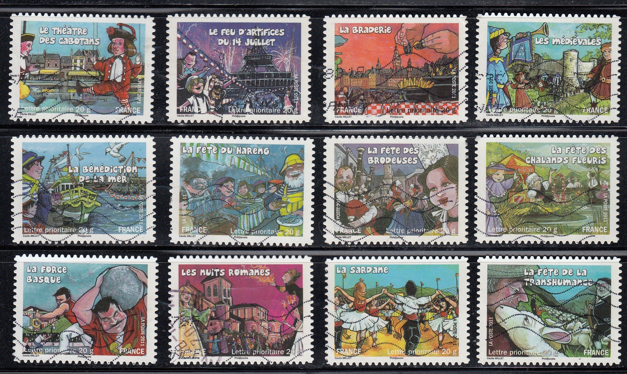 フランス 2011年使用済み切手 12枚 - 紙面/紙面なし - Etsy 日本