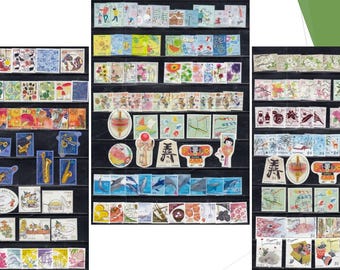 Japan 2019-2023 Modern stamp sets - used scrapbooking, crafting & off paper