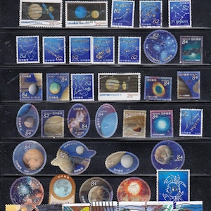 Space stamp collection -   -off paper--all different used set