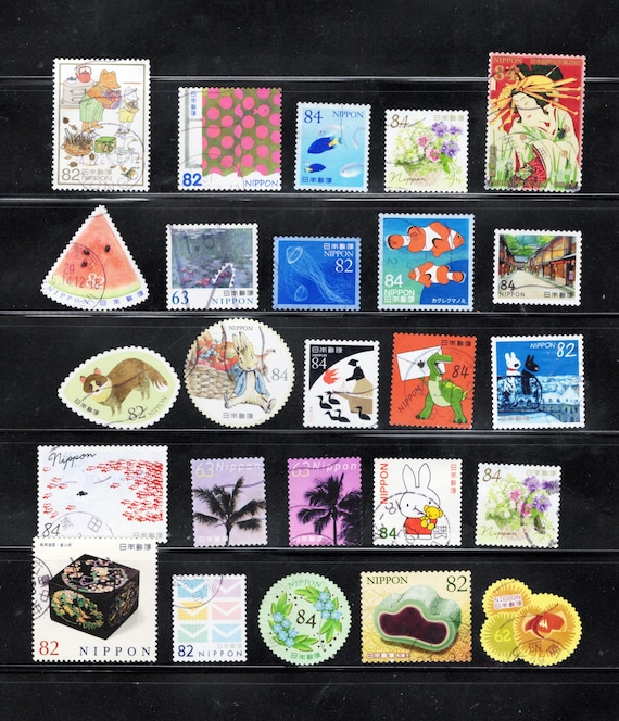 Japanese Postage Stamps: 25+ Off-Paper Stamps for Collecting