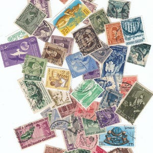 Middle East Countries: used Postage Stamps--for crafting collage cards, art scrapbooks and more