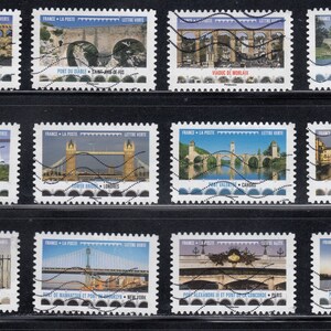 Vintage Bridge Used Postage Stamps All Different - for Stamp Collectors ...