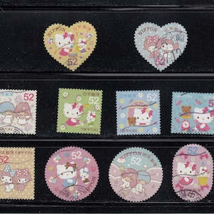 Miscela giapponese da 6X a 20X con "Hello Kitty" Carta usata per francobolli da collezione, artisti, bricolage, scrapbooking...