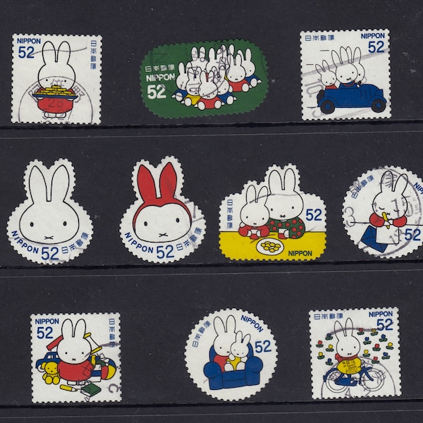 10X to 30X Japan Gaspard and Lisa  - cartoon animation fine used  - stamp collection- for artist, crafting, scrapbooking...