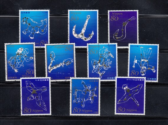 Zodiac and Constellations- Japanese Fine Used Postage Stamps