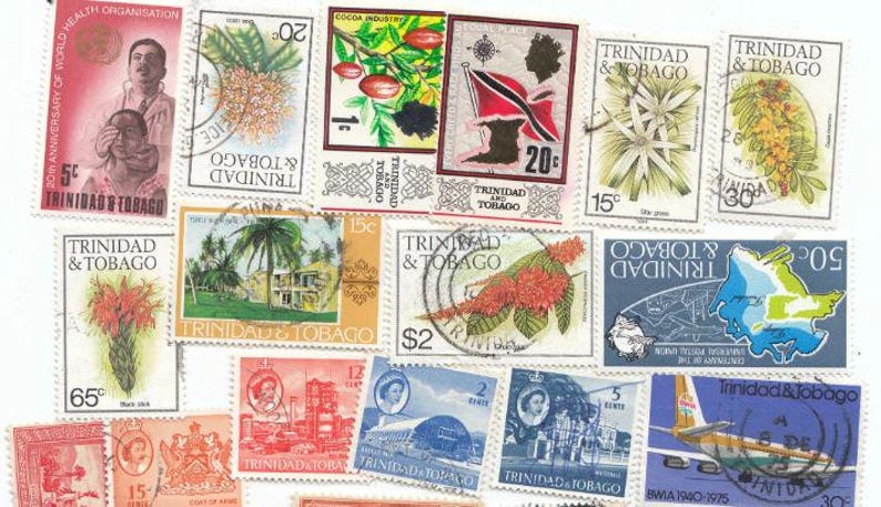 30X Trinidad & Tobago Vintage - Multiple Lots- Used Postage Stamps ...