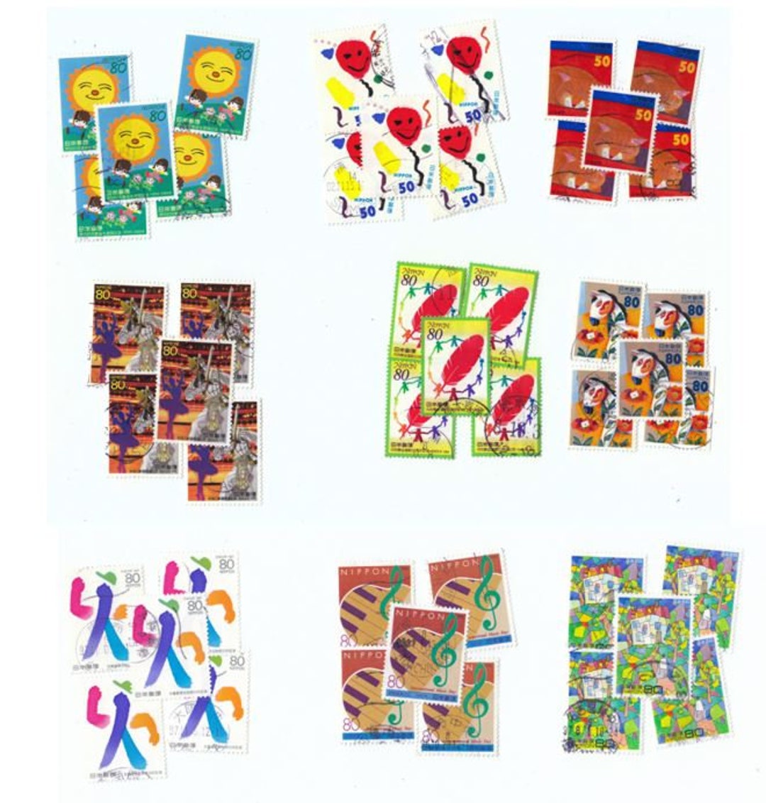 1 X to 90 X Used Vintage Japan Stamps off Paper Multiple - Etsy