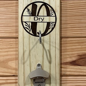 Personalized Ring Toss Hook Game: Man Cave Decor with Bottle Opener