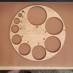 Visual Cervical Dilation Tool - Midwives, Student Midwives, Doula, Doctors, Nurse - oak wood - Can be personalised