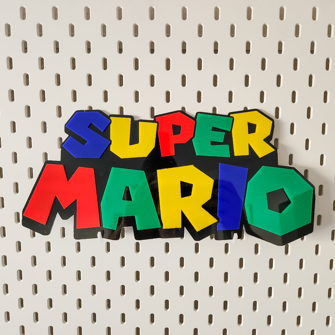 Super Mario Acrylic Sign Retro Hand Made Acrylic Sign Bedroom, Games ...