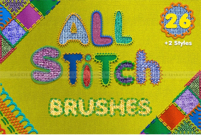 Stitch Brushes in Brushes/ Brushes Set/ Digital