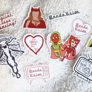 Wandavision Inspired / Stickers / Waterproof / Scarlet Witch Inspired ...