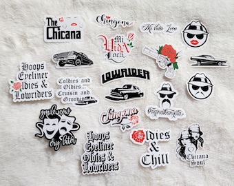 Lowrider / Chingona / Oldies and Chill / Car Show / Chingona Stickers / Oldies Stickers / Roses / Cruisin and Groovin