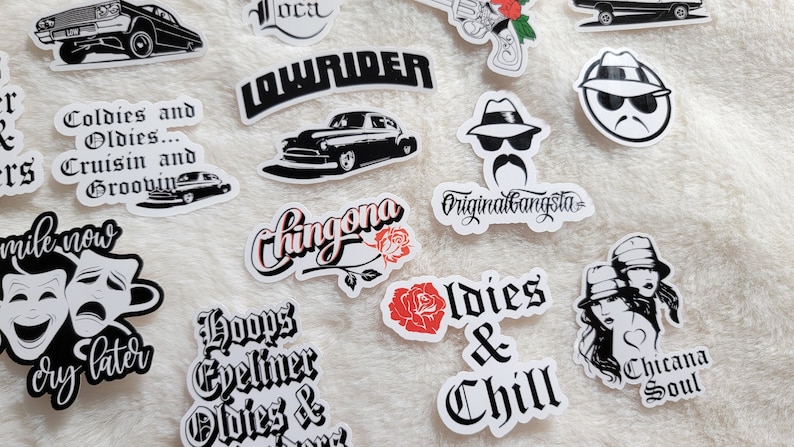 Lowrider / Chingona / Oldies and Chill / Car Show / Chingona Stickers ...