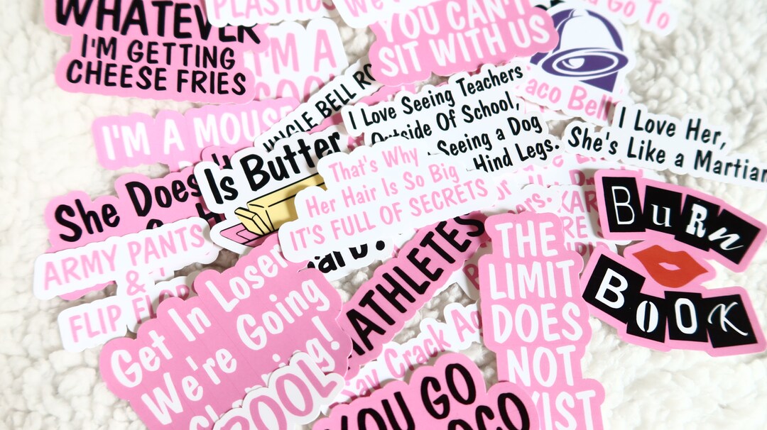 Design  Mean Girls Stickers Burn Book Glen Coco Its October 3rd