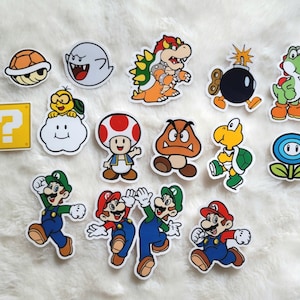 Mario Stickers / Mario / Luigi Stickers / Luigi / Yoshi / Princess Peach / Bowser / Video Game / Toad / Game / Retro / Gaming / Castle