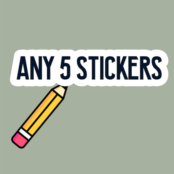 Any Icon Sticker Sheet 5 Times | Planner Sticker | Icon Sticker| Bullet Journal Sticker | Matte Stickers