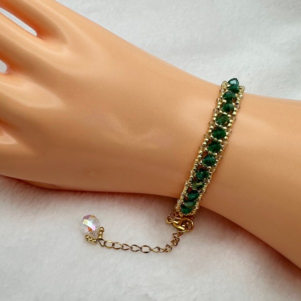 Woven Seed Bead Bracelet Etsy