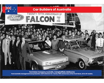 Ford Falcon 25th Anniversary Art Print – Australian Car History