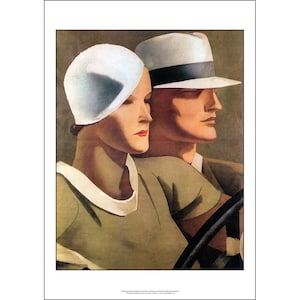 Stampa artistica pubblicitaria dei cappelli Borsalino – Illustrazione di Marcello Dudovich – Stile italiano – 3 taglie disponibili