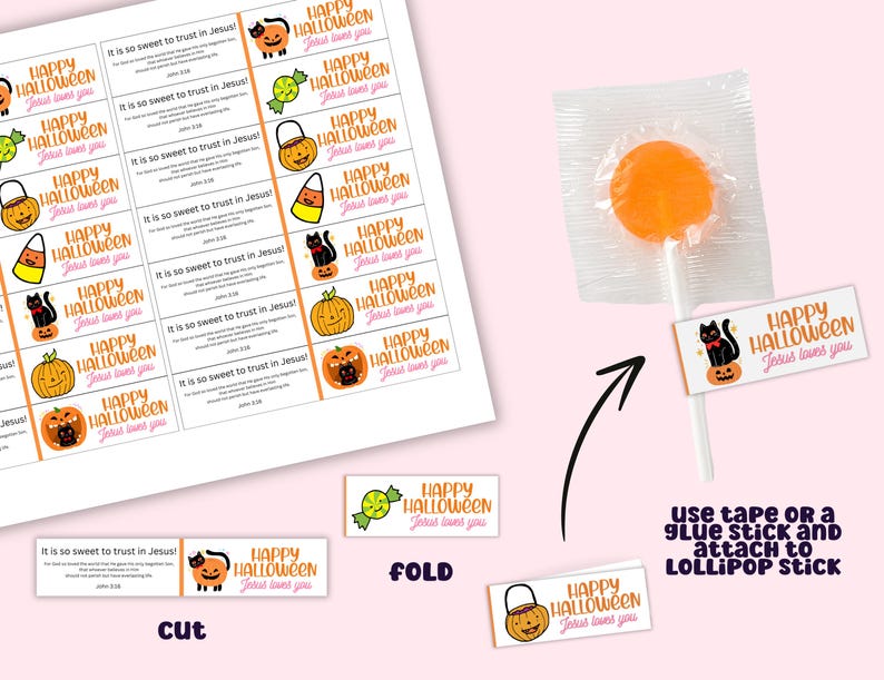 Christian Halloween Tags for Candy, Scripture Candy, Gospel Candy ...