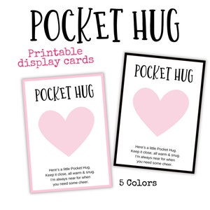 Pocket Hug Cards, Pocket Hug Tags Afdrukbare Pocket Hug Token Cards, Pocket Hug Heart, gehaakte Pocket Hug afdrukbare Tags voor handgemaakt haakwerk
