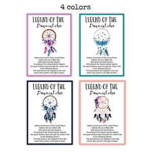 The Legend of the Dreamcatcher Cards, Printable Dream Catcher Cards ...