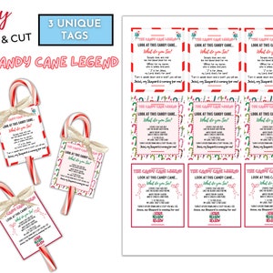 Candy Cane Story, Candy Cane Tags, the Story of the Candy Cane, the ...
