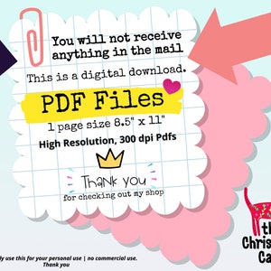 K&ouml;nnte beinhalten: Ein digitaler Download einer druckbaren PDF-Datei mit einem Weihnachtskatzen-Design. Die Datei ist 21,6 cm x 27,9 cm gro&szlig; und hat eine hohe Aufl&ouml;sung von 300 dpi. Der Text "You will not receive anything in the mail. This is a digital download. PDF Files 1 page size 8.5" x 11" High Resolution, 300 dpi Pdfs Thank you for checking out my shop Please only use this for your personal use | no commercial use. Thank you" ist im Bild enthalten.