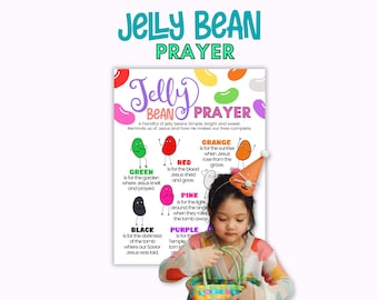 Etiquetas de oración con gomitas, poemas imprimibles con gomitas, etiquetas para golosinas de Pascua para niños, evangelio con gomitas, oración de Pascua, actividad de Pascua para la escuela dominical